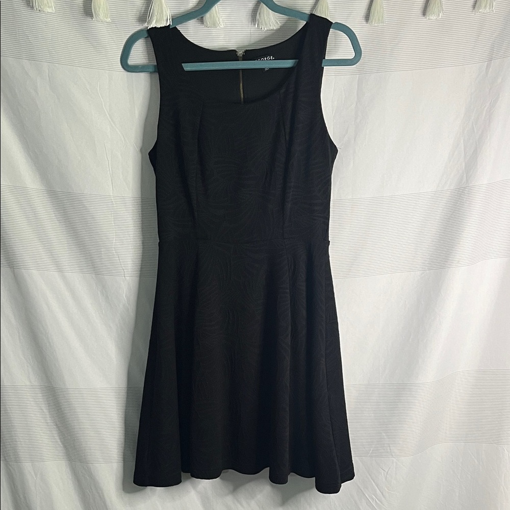 George Black Textured Mini Dress